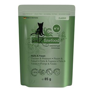 Catz finefood Maaltijdzakjes Voordeelpakket Kattenvoer 16 x 85 g - Kip & Fazant