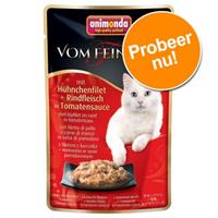 18x50g Maaltijdzakjes (6 Smaken) animonda vom Feinsten Kattenvoer