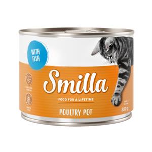 6x200g Gevogeltepannetje Mals Gevogelte met Vis Smilla Kattenvoer