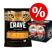 Crave Kat Droogvoer Adult met Kalkoen & Kip Kattenvoer - 750 g