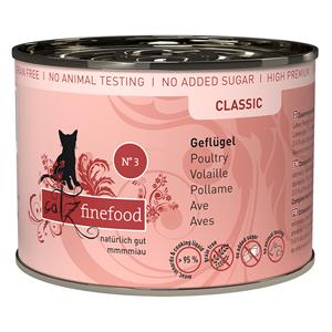 12x200g Gevogelte catz finefood Kattenvoer Nat