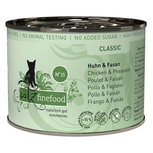 Catz finefood Blik Kattenvoer 6 x 200 g - Kip & Fazant