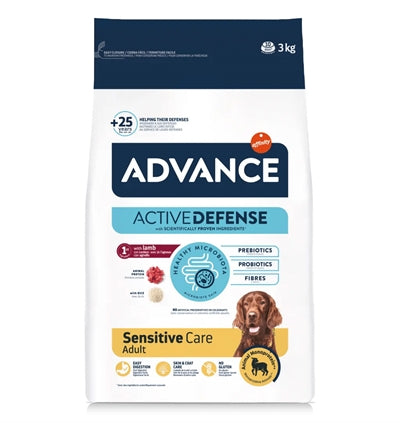 Advance Sensitive met lam en rijst hondenvoer 12 kg
