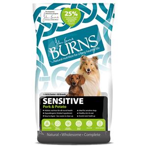 12kg Adult Sensitive+ Varken & Aardappel Burns Hondenvoer