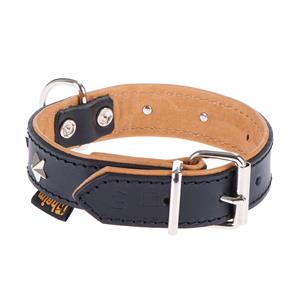 Heim Leren Halsband Stars Maat 40: 26-37cm halsomvang