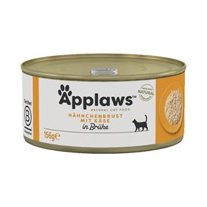 24x156g Kippenborst & Kaas Applaws Kattenvoer