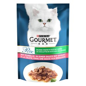 26x85g Forel/Spinazie Gourmet Perle Kattenvoer