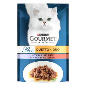 26x85g Kalf/Eend Gourmet Perle Kattenvoer