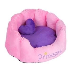 Zooplus L 45 x B 40 x H 30 cm Hondenmand Princess, Roze / Paars