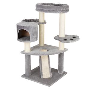 Zooplus Exclusive Berenhol Krabpaal Lichtgrijs H118 x L55 x B55 cm