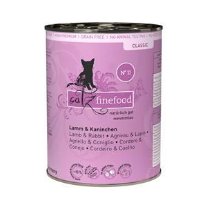 6x400g Lam & Konijn catz finefood Kattenvoer Nat