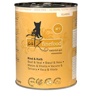 Catz Finefood Blik Kattenvoer 6 x 400 g - Kalf & Rund