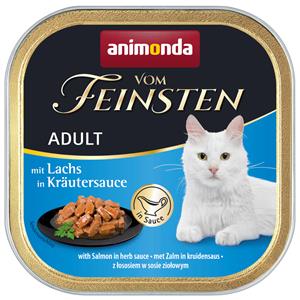 Animonda Vom Feinsten Adult NoGrain in Saus Kattenvoer 6 x 100 g - Zalm in Kruidensaus