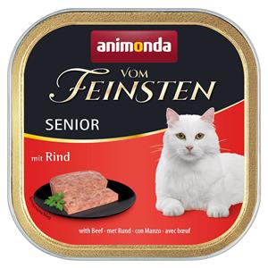 Animonda Vom Feinsten Senior Kattenvoer 6 x 100 g - met Rund