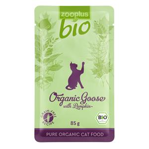 6x85g Gans/Pompoen zooplus Bio Kattenvoer