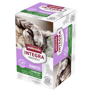 6x100g Protect Adult Diabetes Schaaltje Konijn animonda Integra Kattenvoer