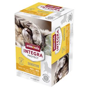 6x100g Protect Adult Sensitive Schaaltje Kalkoen & Rijst animonda Integra Kattenvoer