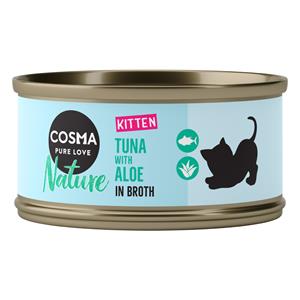 6x70g Nature Kitten Tonijn & Aloë Vera Cosma Kattenvoer