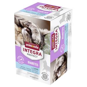 6x100g Protect Adult Diabetes Schaaltje Zalm animonda Integra Kattenvoer