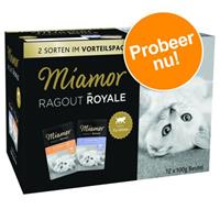 Probeerpakket Miamor Ragout Royale in Gelei Kitten Kattenvoer - Gevogelte en Rund in Gelei