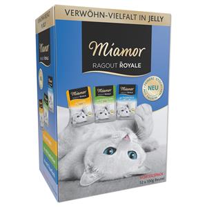 Miamor Ragout Royale in Jelly Multipack 12x100g Kaninchen, Huhn, Thunfisch