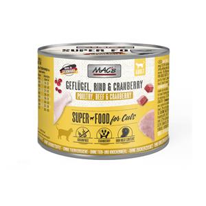 6x200g Gevogelte, Cranberry & Rund MAC's Kattenvoer