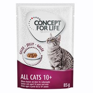 48x85g All Cats 10+ in Gelei Concept for Life Kattenvoer