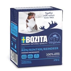 Bozita Hapjes in Gelei 6 x 370 g Hondenvoer - Rendier