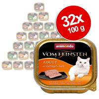 Animonda Vom Feinsten Voordeelpakket Animonda "vom Feinsten" 32 x 100 g Milkies kern