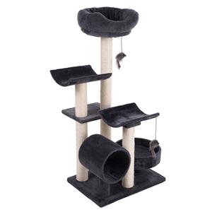 Zooplus Exclusive Penelope Krabpaal Donkergrijs L55 x B40 x H116 cm