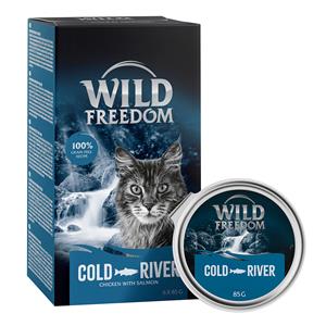 6x85g Adult Kuipje Cold River Zalm & Kip Wild Freedom Kattenvoer