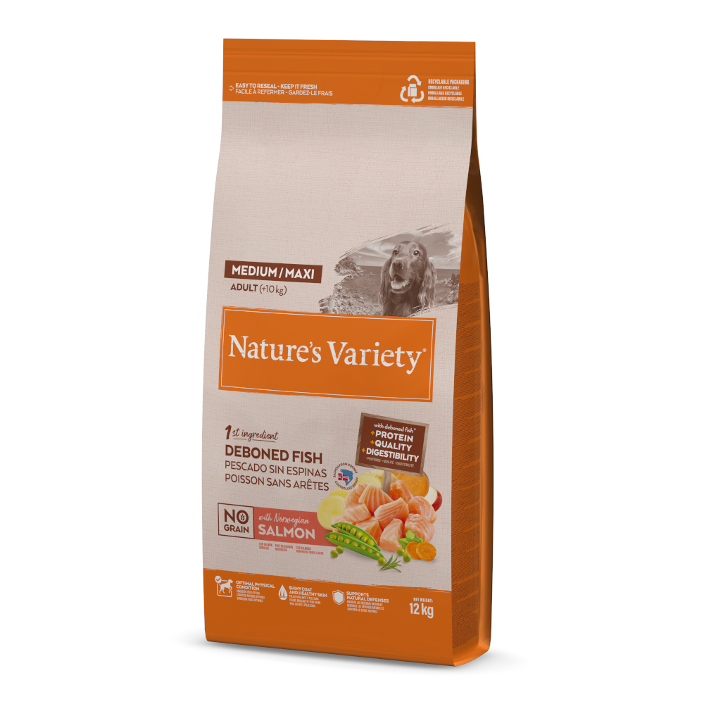 Natures Variety No Grain Medium Adult Salmon 12KG