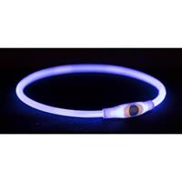 Trixie Flash lichthalsband 65 cm blauw voor de hond 3 stuks
