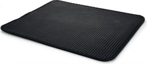 Beeztees Kattenbakmat Dubbel - Kattenbak - Zwart - 60x50x1 cm