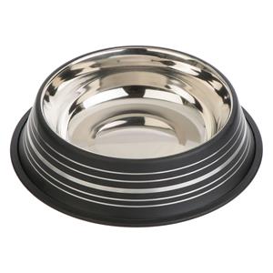 - 200 ml, Ø 15 cm - Silver Line RVS Voerbak Matzwart