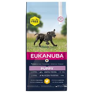 Eukanuba Growing Puppy Large Breed kip hondenvoer 15 + 3 kg