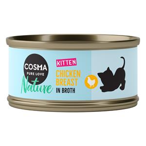 6 x 70 g Cosma Nature Kitten Kattenvoer - Kip