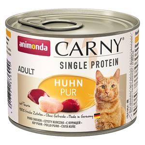 Animonda Carny 6 x 200 g  Single Protein Adult mit Huhn pur Katze Nassfutter