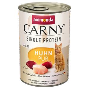 Animonda Carny 6 x 400 g  Single Protein Adult mit Huhn pur Katze Nassfutter