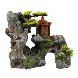 aquadella Aqua Della Heiligdom Op Berg - Aquarium - Ornament - 23.7x13x19.5 cm