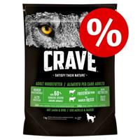 11,5kg Adult Droogvoer + 6x400g Natvoer Crave Hondenvoer