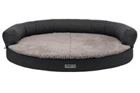 TRIXIE VITAL SOFA BENDSON ORTHOPEDISCH OVAAL DONKERGRIJS / LICHTGRIJS 100X80X25 CM