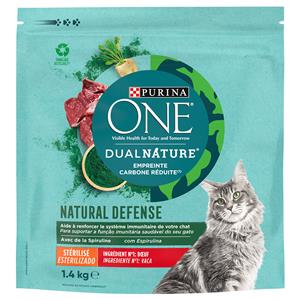 1,4kg Dual Nature Sterilized Rund met Spirulina Purina One Kattenvoer