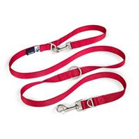 Curli Adjustable leash nylon 200x1.5 cm Rood