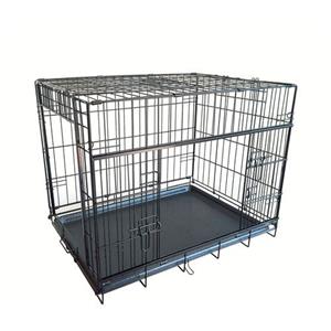 Adori Hondenbench 2 Schuifdeuren Zwart 91x61x69 cm