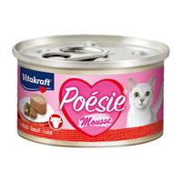 Katzenfutter Poesie Mousse, Rind - 12 Dosen - Vitakraft