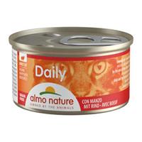 24x Almo Nature Daily Menu Kattenvoer Nat Blikje Rund 85 gr