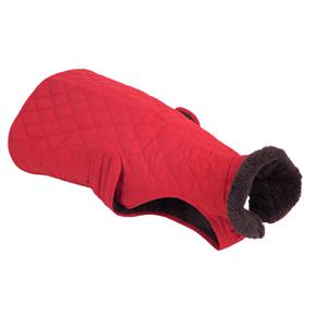 Zooplus Exclusive 30 cm Ruglengte Hondenjas Gewatteerd Rood