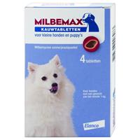 Milbemax Kauwtablet Kleine Hond - Anti wormenmiddel - 12 g 4 tab 1 Tot 5 Kg