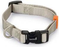 Beeztees Uni - Halsband Hond - Lichtgrijs - 26-40 cm x 15 mm